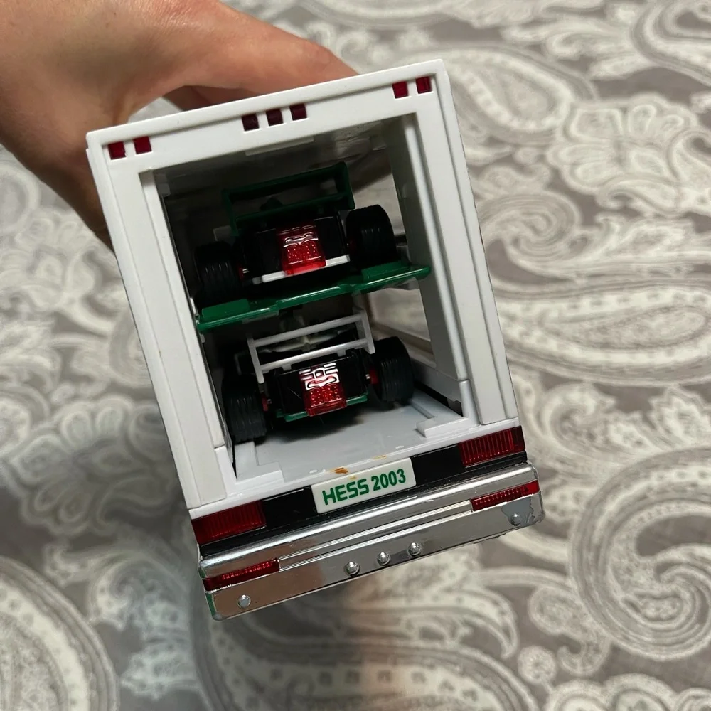 Hess truck & 2 race cars